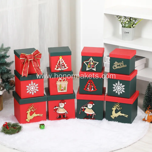 2024 hot sale Christmas red gift box